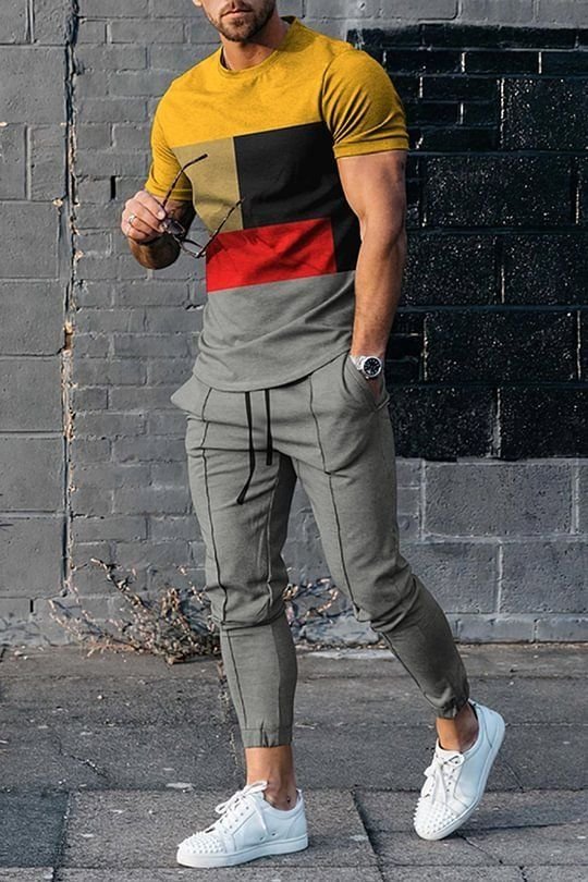 Stylish Colorblock Set