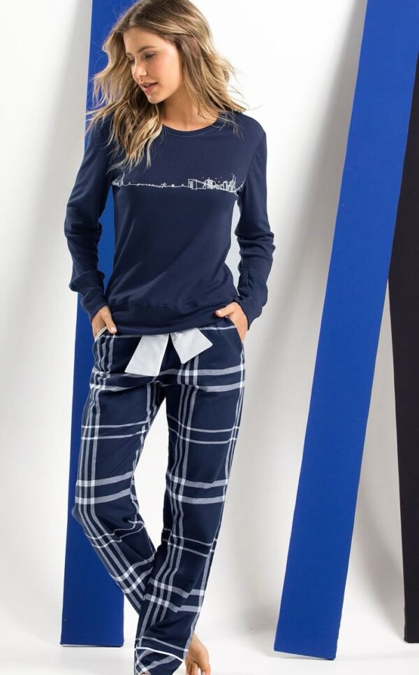 Midnight Plaid Pajama Set