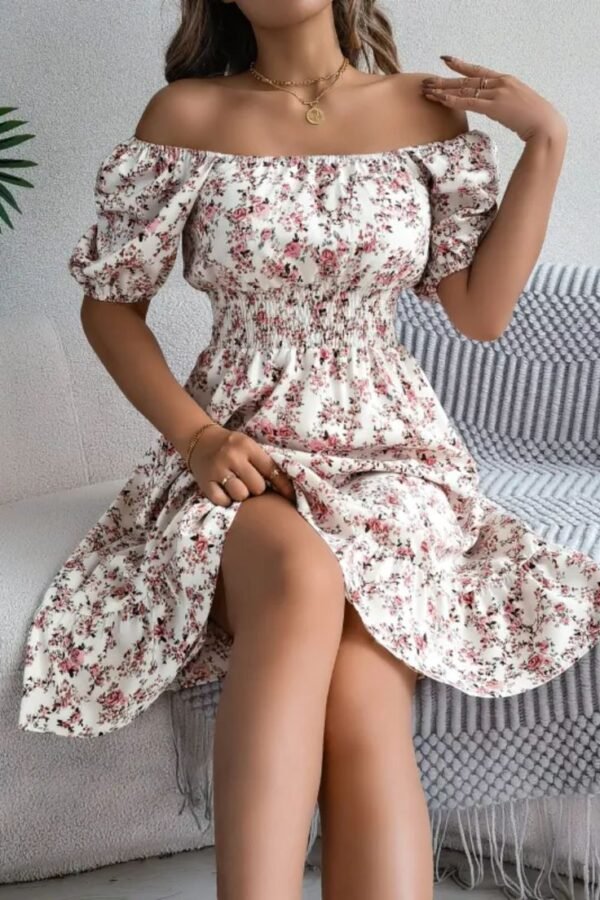 Floral Off-Shoulder Dress